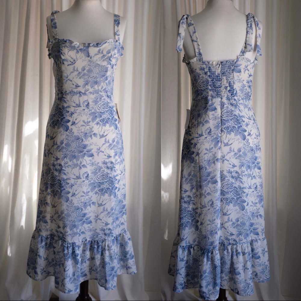 Midi summer dress | L